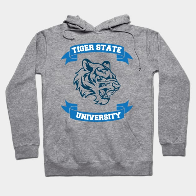 Tiger State University Campus and College Hoodie by phughes1980